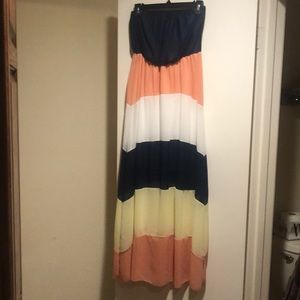 Color block Maxi dress
